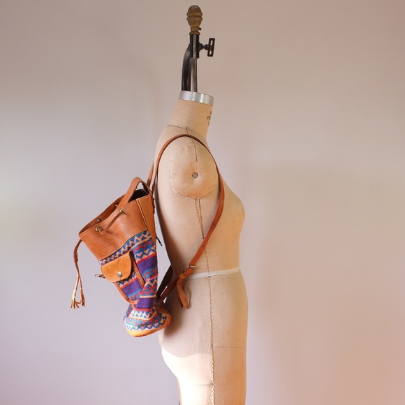 vintage leather backpack | vtg bohemian backpack main image 11